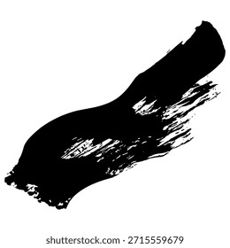 Traçados de pincel preto desenhados à mão para criar formas em negrito adequadas para uso de design