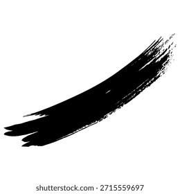 Textura y profundidad de trazos de pincel negros dibujados a mano para uso de fondo