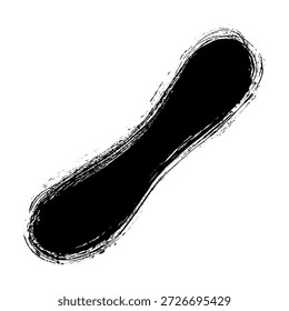 Dibujado a mano trazos de pincel negro ideal para fondos