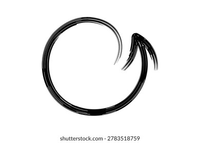 Hand drawn black curved arrow sketch vector icon. Grunge textured pointer sign isolated on white for business growth, success, and trend design.