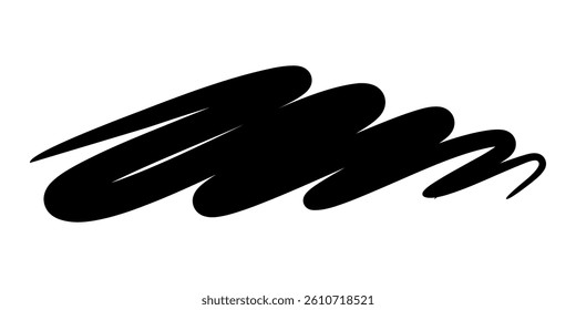 hand drawn black black doodles