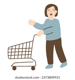 hand drawn black friday illustration