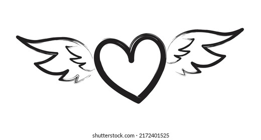 13472 Winged Heart Tattoo Images Stock Photos  Vectors  Shutterstock