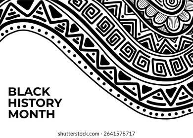 hand drawn black history month background