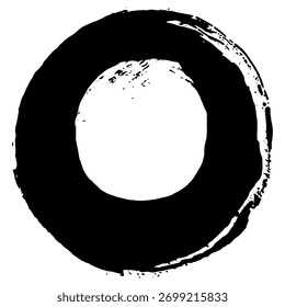 Hand drawn black ink brush strokes create a versatile grunge background.