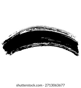 Trazos de pincel de tinta negra dibujados a mano adecuados para diseños