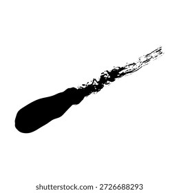 Los trazos de pincel de tinta negra dibujados a mano agregan textura a las tareas de diseño