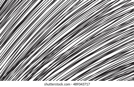 hand drawn black lines vector, abstract diagonal marker lines in artsy style, graphic art design element