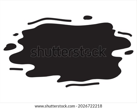 Hand drawn Black paint blob. Brush pen splatter shapes, ink, paint spray. 
Isolated vector illustration for logo, stickers, labels, banners, icon designs. 
