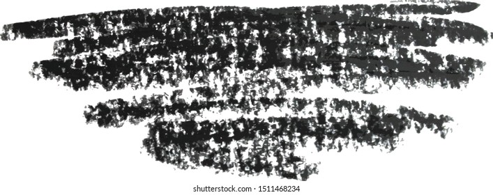 Hand Drawn black pencil scratch om white. Scribble Smear, vector design elements.