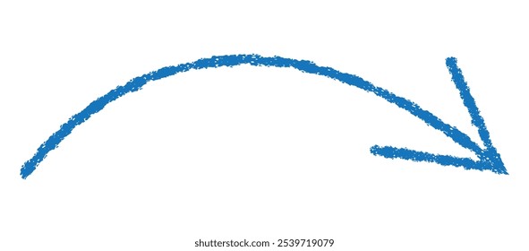  Hand drawn black pointers, arrow icons isolated on white background. Direction elements, curve brush strokes. Different curved arrows. Marker drawing. Vector illustration