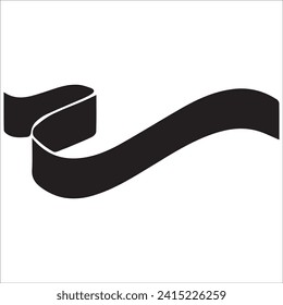 Hand drawn black ribbon banners icon set. Design elements for greeting cards, banners, invitation. Multipurpose Editable vector poster and banner icons, white background, change color or size. eps 10