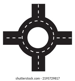 Hand drawn black road transportation isolated on white background