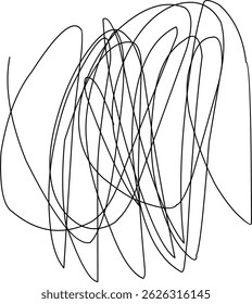 hand drawn black scribble line shape light vector. black scribble brush stroke. logo design element. chaos scribble pattern. black ink pen scribble