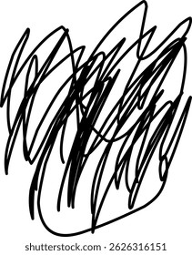 hand drawn black scribble line shape light vector. black scribble brush stroke. logo design element. chaos scribble pattern. black ink pen scribble