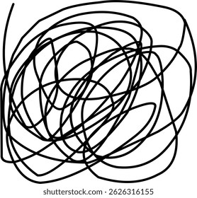 hand drawn black scribble line shape light vector. black scribble brush stroke. logo design element. chaos scribble pattern. black ink pen scribble