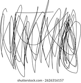 hand drawn black scribble line shape light vector. black scribble brush stroke. logo design element. chaos scribble pattern. black ink pen scribble