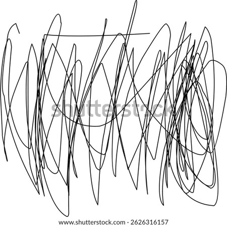 hand drawn black scribble line shape light vector. black scribble brush stroke. logo design element. chaos scribble pattern. black ink pen scribble