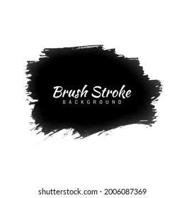 Hand drawn black watercolor brush stroke design background vector
