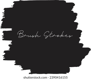 Hand drawn black watercolor brush stroke design vector