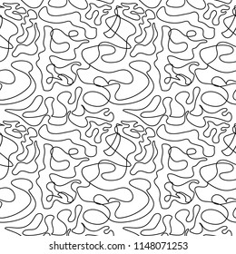 Hand Drawn Black and White abstract line pattern. Illustrations Drawing Vector Sketch for textile, print, poster, background, apparel, t-shirt, wallpaper