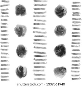Hand drawn black and white abstract background