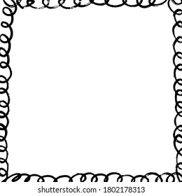 Hand drawn black and white border.