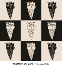 Hand Drawn Black and White Doodle pattern. Illustrations Drawing Vector Sketch for textile, print, postcard, text, invitation, poster, background, book, t-shirt, wallpaper