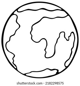 planets clip art black and white