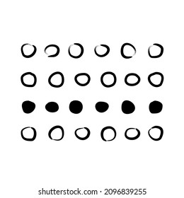 formas geométricas dibujadas a mano en blanco y negro