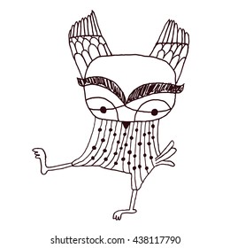  hand drawn black white illustration owl, Art colouring book, hand drawn, illustration bird, T-shirt Graphics, cute cartoon characters 