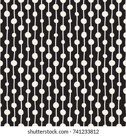 Hand drawn black and white ink abstract seamless pattern. Vector stylish grunge texture. Monochrome geometric scattered shapes paint brush lines Hand drawn black and white ink abstract seamless pattern. Vector stylish grunge texture. Monochrome geometric scattered shapes paint brush lines