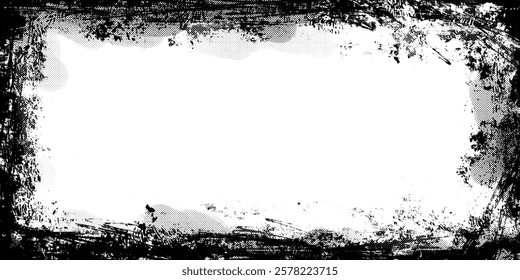 Fundo Grunge em branco desenhado à mão com efeito Weathered angustiado. Retro grungy excessivamente pincelada pano de fundo. Textura de superfície abstrata desgastada colorida, perfeita para panfletos, cartões, cartazes, banners da web.