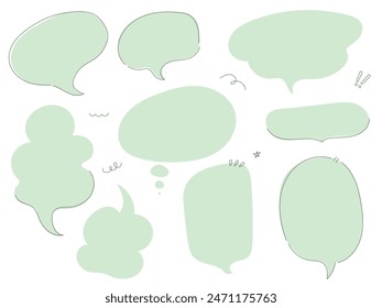 Hand drawn blank speech bubble. space text comic
