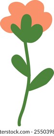 Ilustración vectorial de flor floreciente dibujada a mano