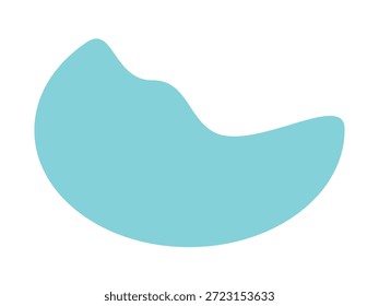 Hand Drawn Blue Doodle Shape Element illustration