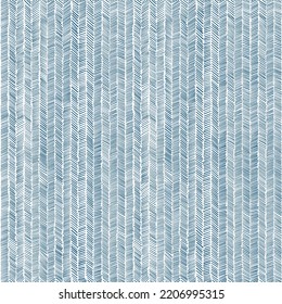 Textura de punto azul dibujada a mano, adorno bruto. Patrón sin foco. Ilustración vectorial. Arte abstracto