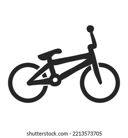 Hand drawn BMX bicycle vector illustration