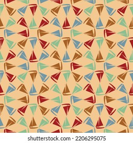 Hand drawn boat silhouettes nautical seamless vector pattern background. Summer vibes print design in Eps 10. 