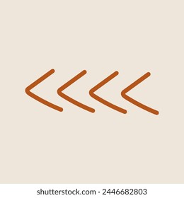 Hand drawn boho chic bohemian shape vector element