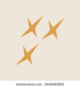 Hand drawn boho chic bohemian shape vector element
