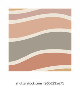 Hand drawn boho covers. Abstract wavy backgrounds