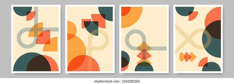 Hand drawn boho plants, shapes, figure, palm leaves and nature view. Modern floral vector illustration, poster, mood board, wall art poster, fashion. Hello summer card