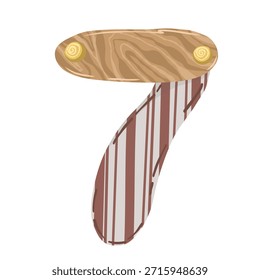 Número de Vector de estilo boho dibujado a mano para tarjetas de felicitación y decoración de la guardería de los niños.