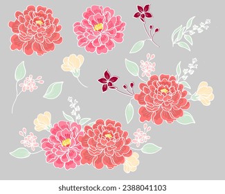 Hand Drawn Bold Rose Flower