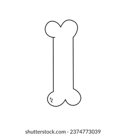 Hand drawn bone cartoon drawing