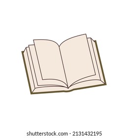 Hand drawn book element for your design