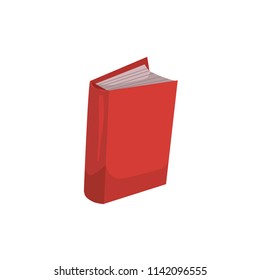 Hand drawn book isolated on white background. Sketchbook vector illustration.