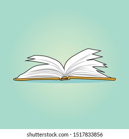 Hand Drawn Book Vector Ilustration