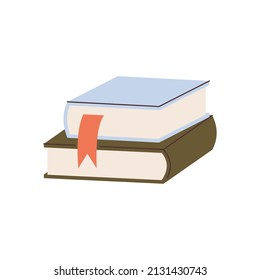 Hand drawn books element for your design